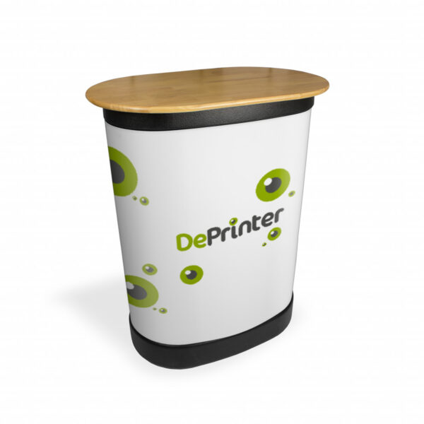 Gebogen pop-up beurswand